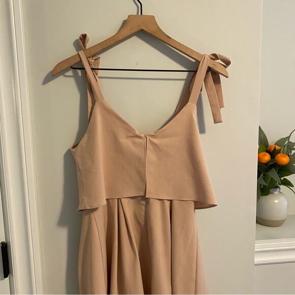 J.O.A. Los Angeles Pink Tan Strappy Mini Dress XS - Picture 6 of 11